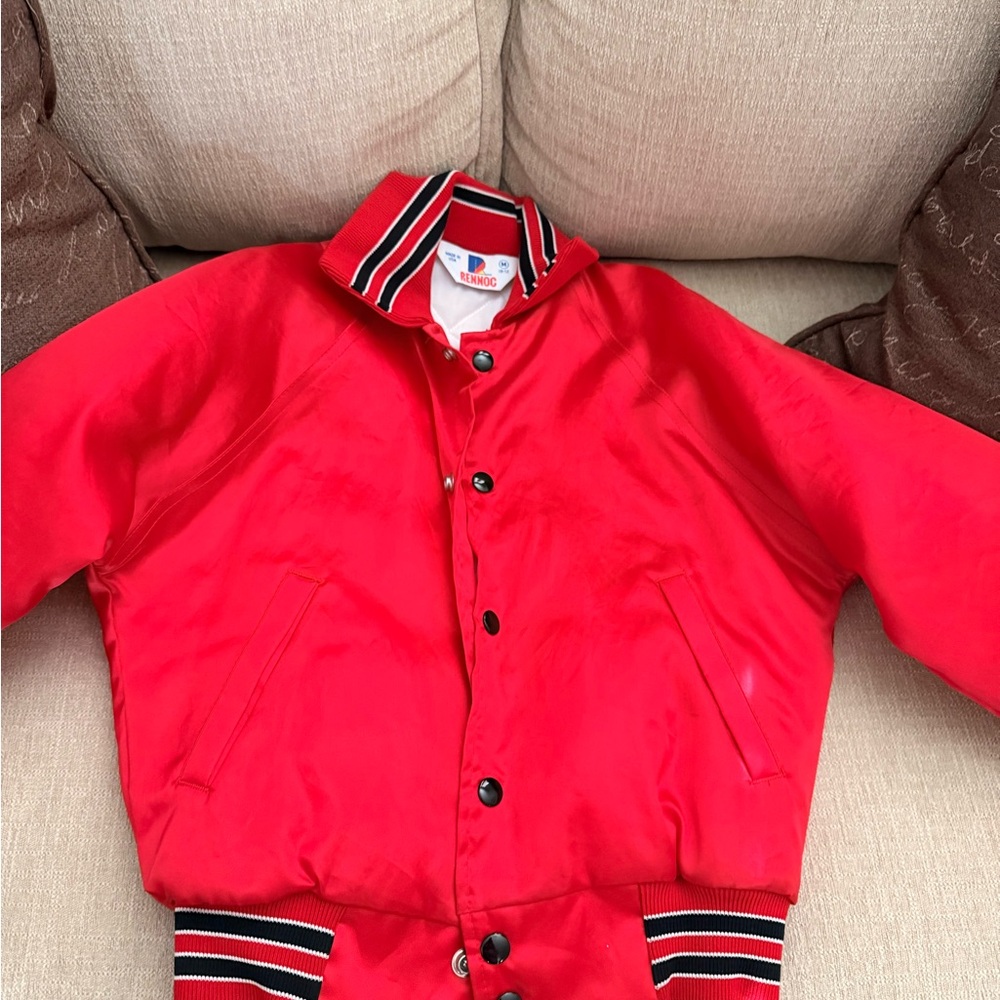 Vibrant Red Kids Puffer Jacket